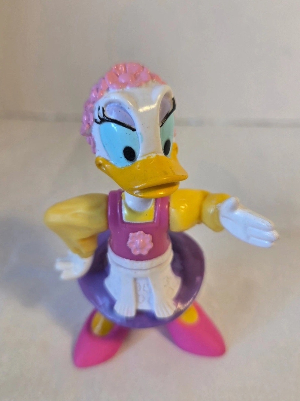 Vintage Disney Daisy Duck Epcot Center Mexican Dance Poseable Figure 3.5"
